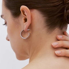 C Shaped Earrings - Pair