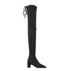 Lace Up Over The Knee Boots - 5.5cm