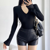 V Neck Knitwear Sweater