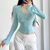 V Neck Knitwear Sweater