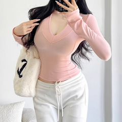 V Neck Knitwear Sweater