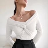 V Neck Long Sleeves Top
