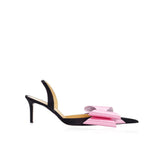 Bow Mid Heel Sandals - 6cm