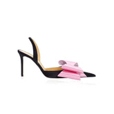 Bow Mid Heel Sandals - 8cm