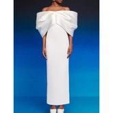 Big Bow Evening Dress Gown