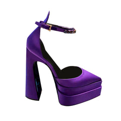 Ankle Strap Block Heel Platform Sandals