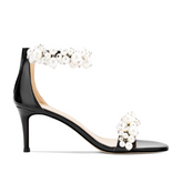 Pearl Mid Heel Sandals - 6cm