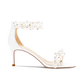 Pearl Mid Heel Sandals - 6cm