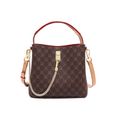 Printed Chain Bucket Bag