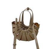 Cut Out Leather Tote Bag