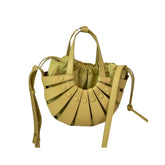 Cut Out Leather Tote Bag