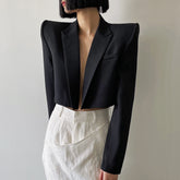 Lapel Long Sleeves Blazer