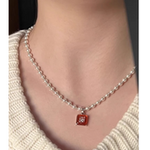 Diamante Pearl Necklace