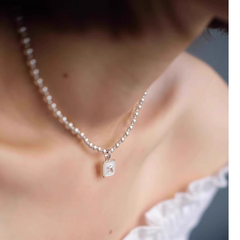 Diamante Pearl Necklace