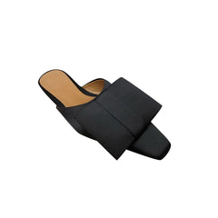 Bow Satin Slippers Slides