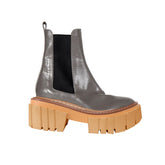 Leather Platform Ankle Boots