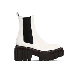 Leather Platform Ankle Boots