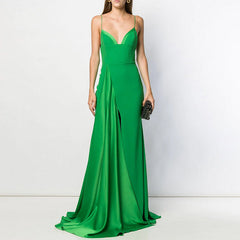 Slip Maxi Evening Dress Gown