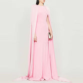 Maxi Cape Evening Dress Gown