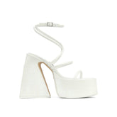 Ankle Strap Block Heel Platform Sandals