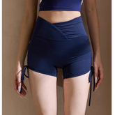 Yoga Pilates Draw-String Fitted Fitness Shorts