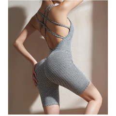 Yoga Pilates Printed Fitted Playsuit