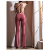 Yoga Pilates Backless Fitted Jumpsuit