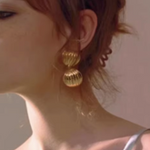 Metal Earrings - Pair