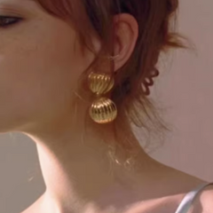 Metal Earrings - Pair