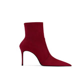 Stiletto Heel Ankle Boots - 6cm