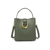 Metal Embellished Bucket Bag