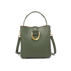 Metal Embellished Bucket Bag