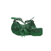 Buckled Leather Cross Body Bag - Small