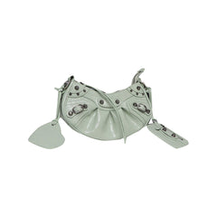 Buckled Leather Cross Body Bag - Small