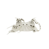 Buckled Leather Cross Body Bag - Small