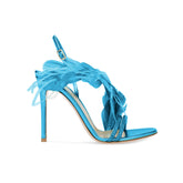 Feather And Damante High Heel Sandals - 9.5cm