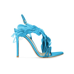Feather And Damante High Heel Sandals - 9.5cm