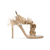 Feather And Damante High Heel Sandals - 9.5cm