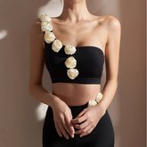 Yoga Pilates Flower Detailed Fitted Sports Bra