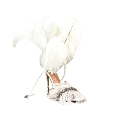 Diamante Feather High Heel Sandals