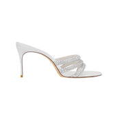 Diamante Mules Sandals - 6cm