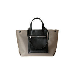 Bi-Color Oversized Tote Bag