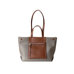 Bi-Color Oversized Tote Bag