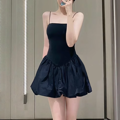 Flouced Hem Mini Cami Dress