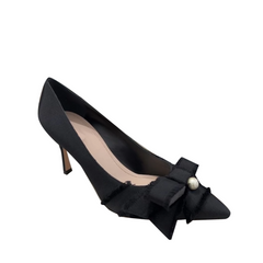 Bow Kitten Heel Pumps