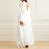 Back V Evening Dress Gown