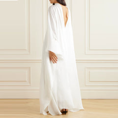 Back V Evening Dress Gown