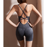 Yoga Pilates Backless Fitted Bodysuit