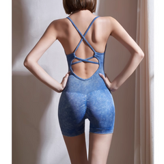 Yoga Pilates Backless Fitted Bodysuit