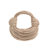 Knotted Leather Tote Bag